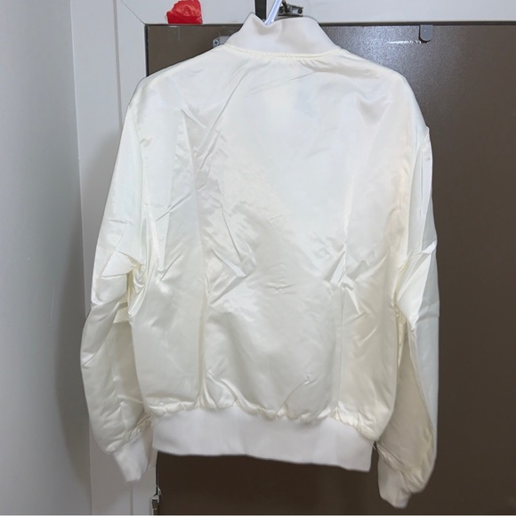 Vintage Glidden Ultra Paint Racing Nascar Jacket Size Large Promo White Nylon - Picture 7 of 7